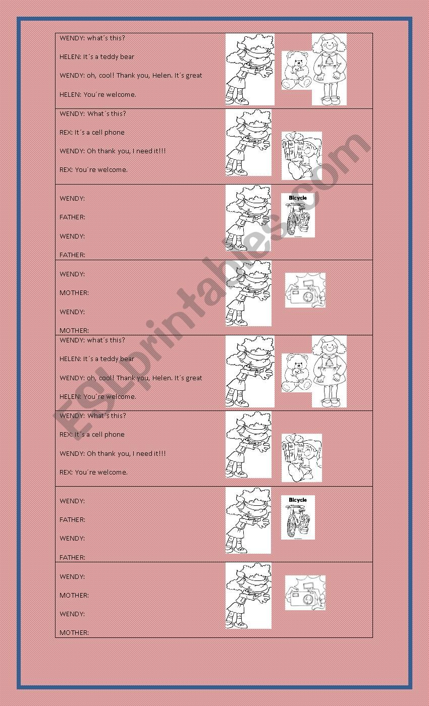 dialogue worksheet