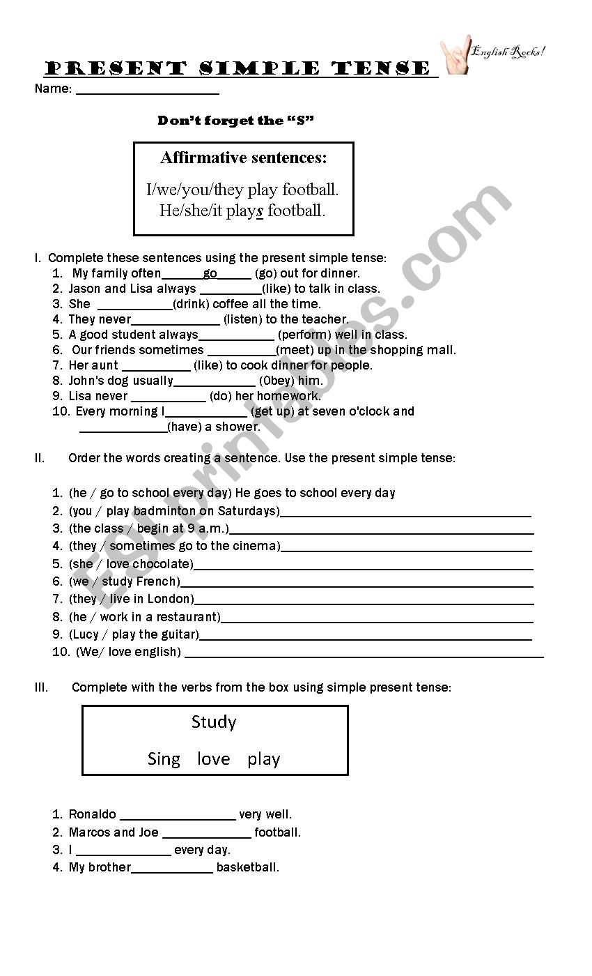Simple Present Tense_ Affirmative 