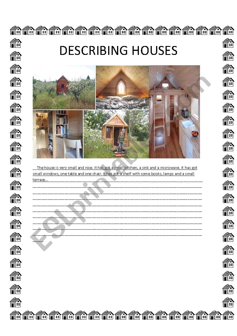 Describing Houses worksheet
