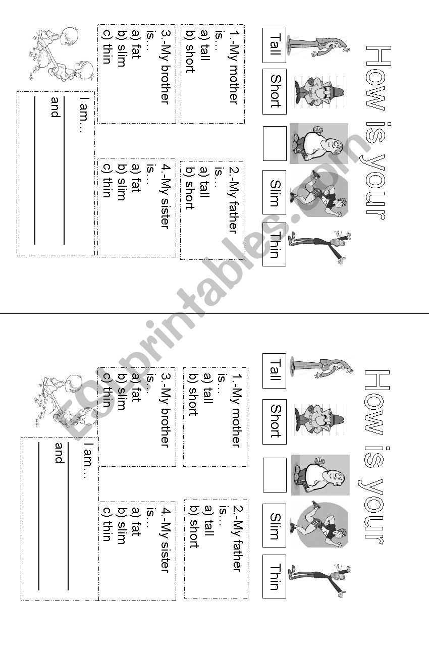 Describing people worksheet