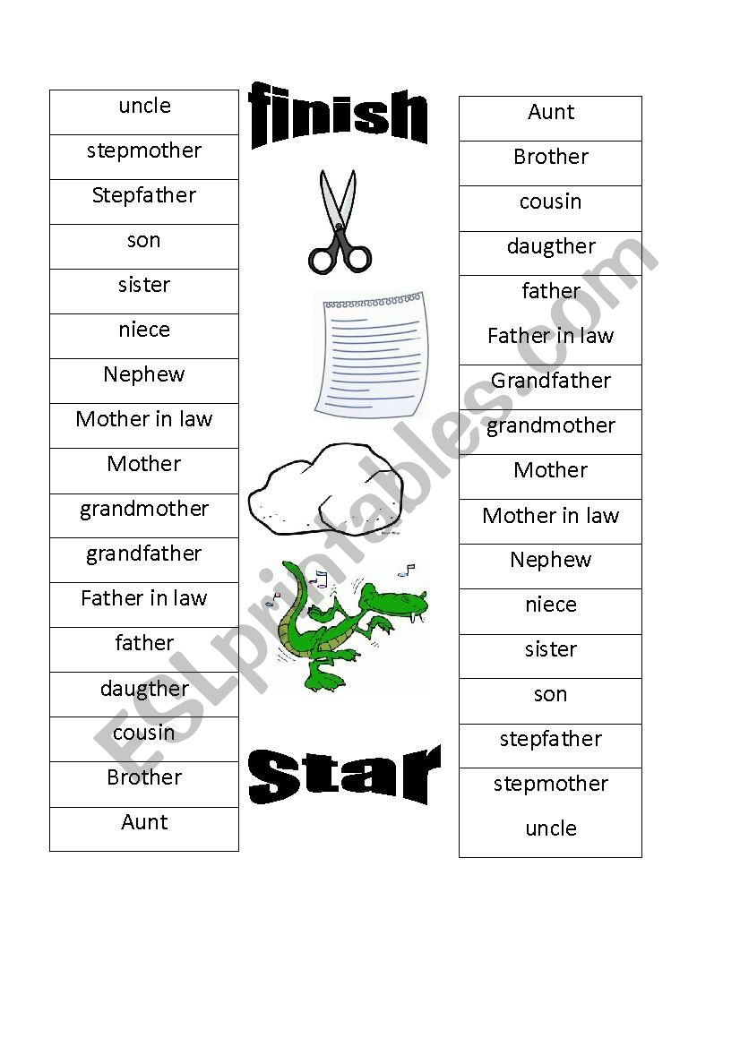 stone, paper,Scissors   and dragon family game