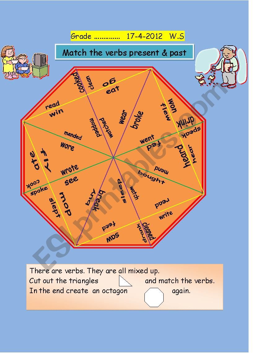 Regular & Irregular past verbs