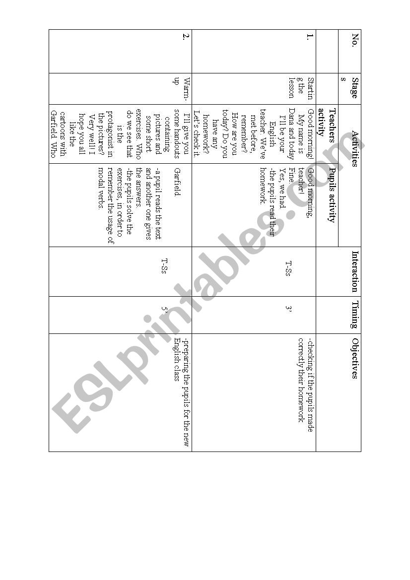 Modals worksheet
