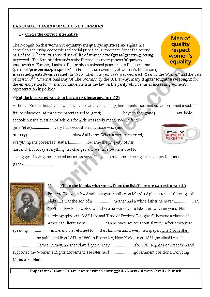 grammar and vocabulary tasks worksheet