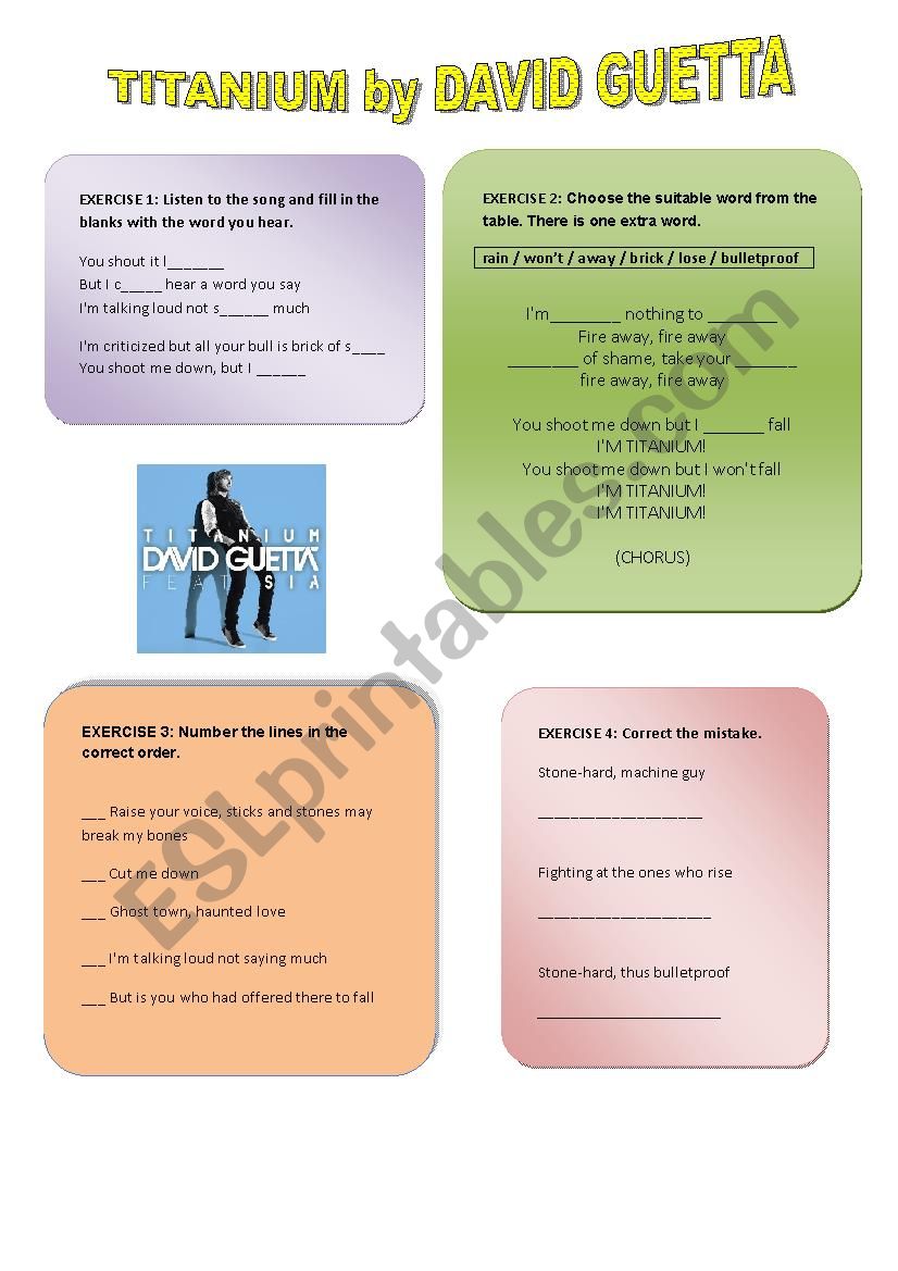 Â´TitaniumÂ´ by David Guetta ft. Sia