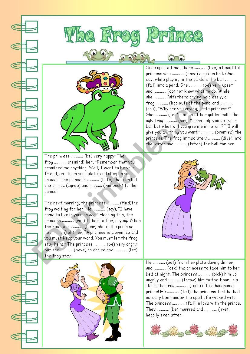 The Frog Prince worksheet