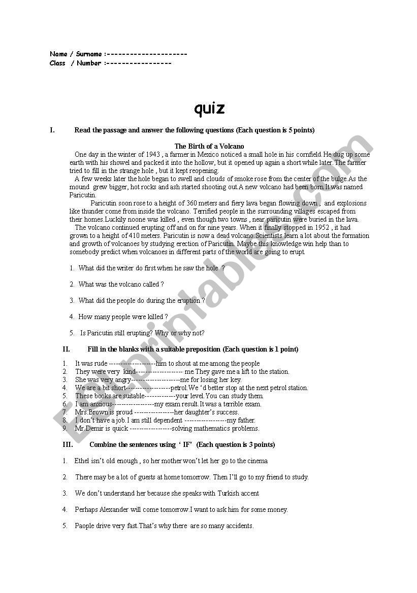 Read the passage and answer the following questions