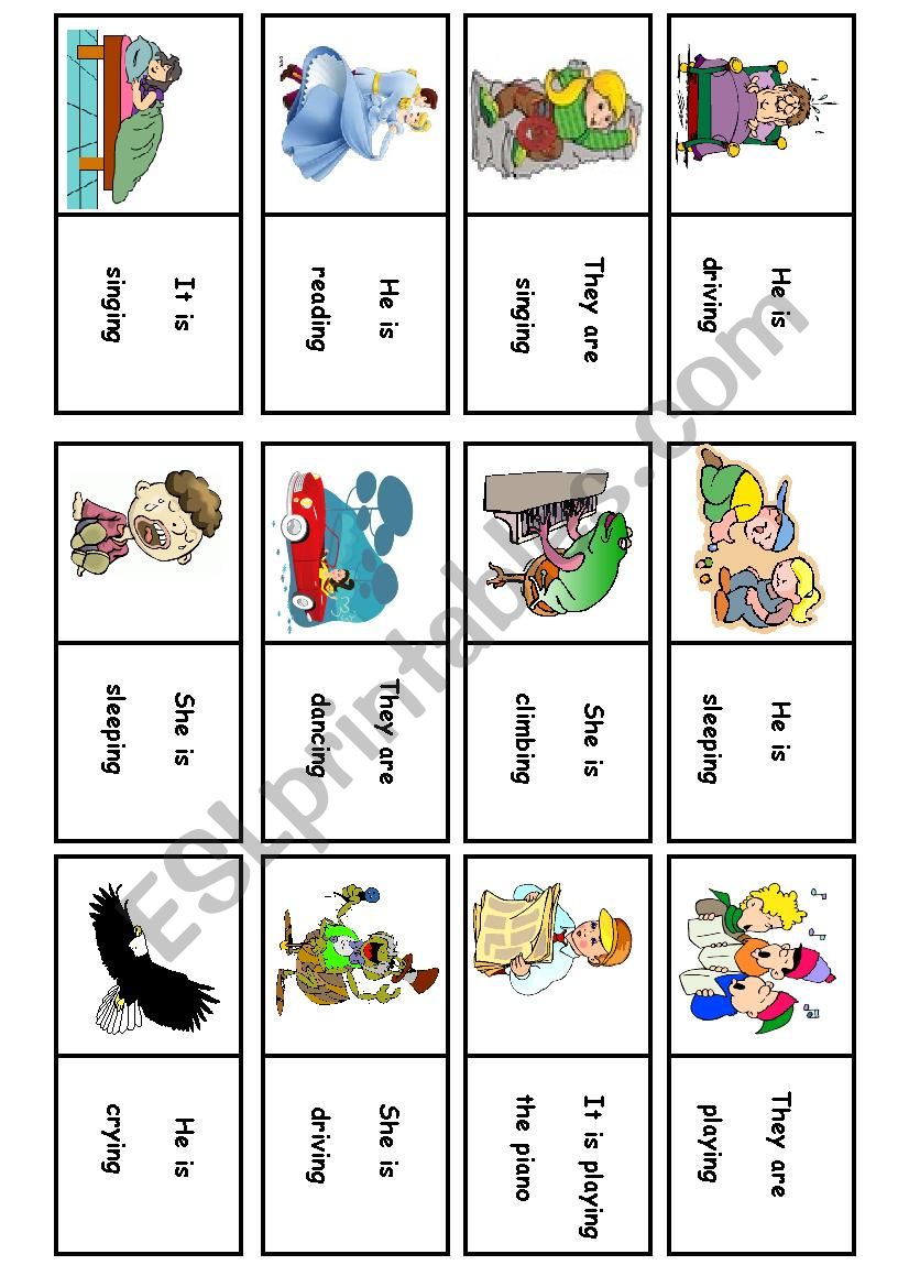 PRESENT CONTINUOUS DOMINO (part 2)