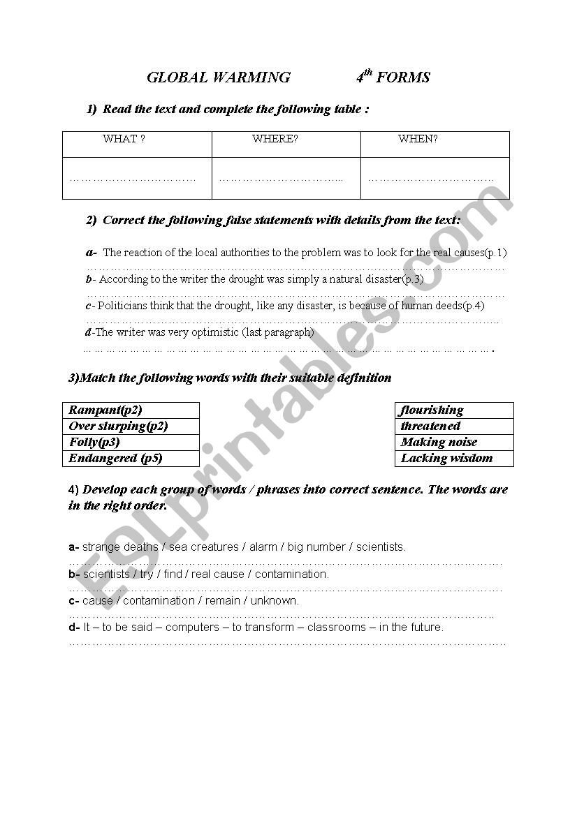 eco-driving worksheet