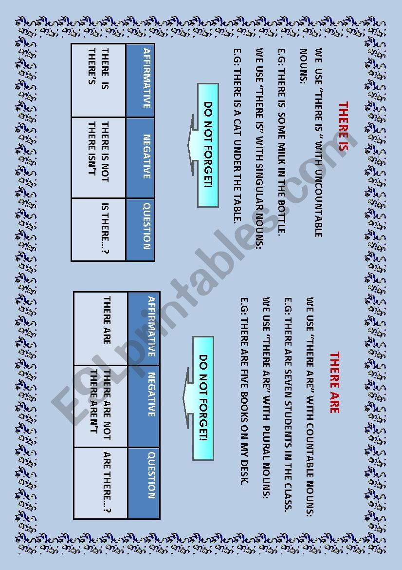 There is/ There are worksheet