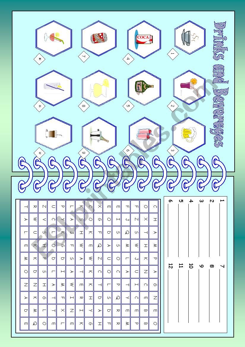 Drinks & Beverages worksheet