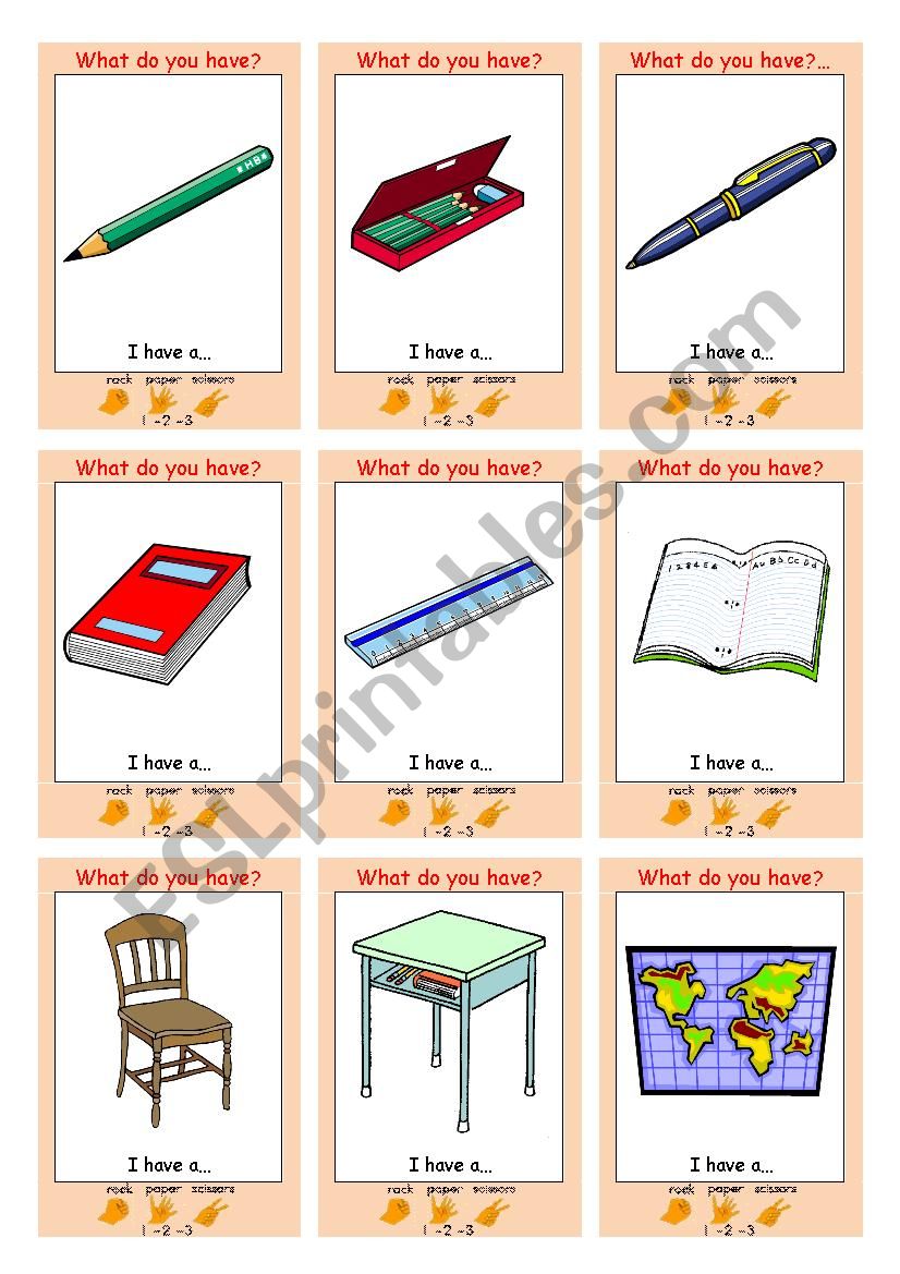 CLASSROOM Interactive Communication Cards (Rock Paper Scissors)