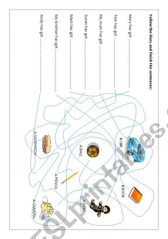 Has got worksheet