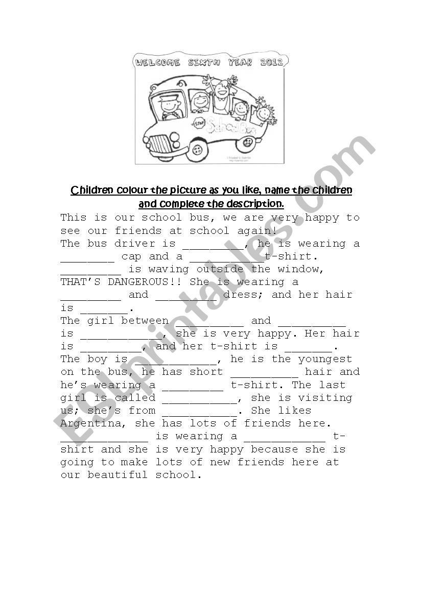 Welcome back to school 2 worksheet