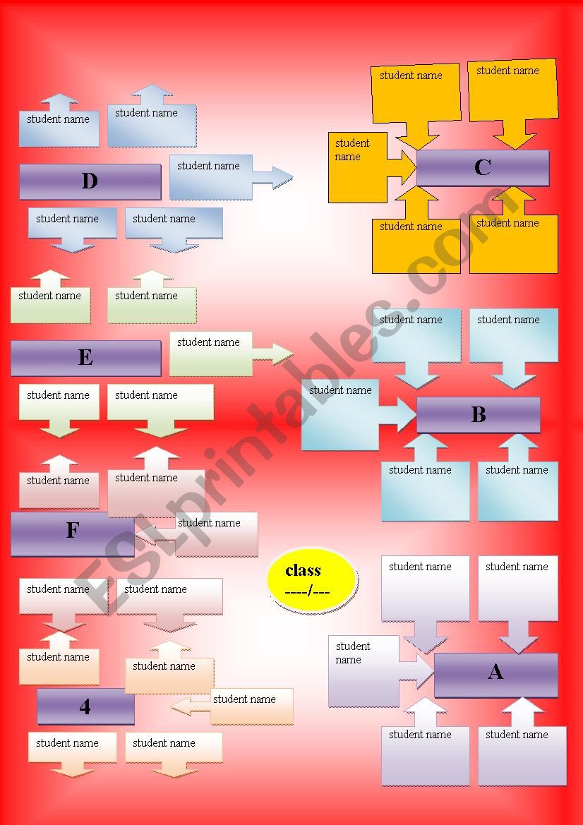 students seating template worksheet