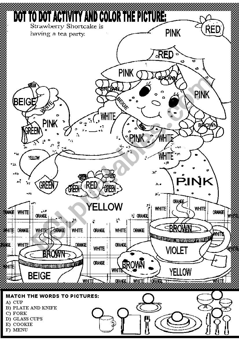 DOT TO DOT ACTIVITY AND COLOR THE PICTURE