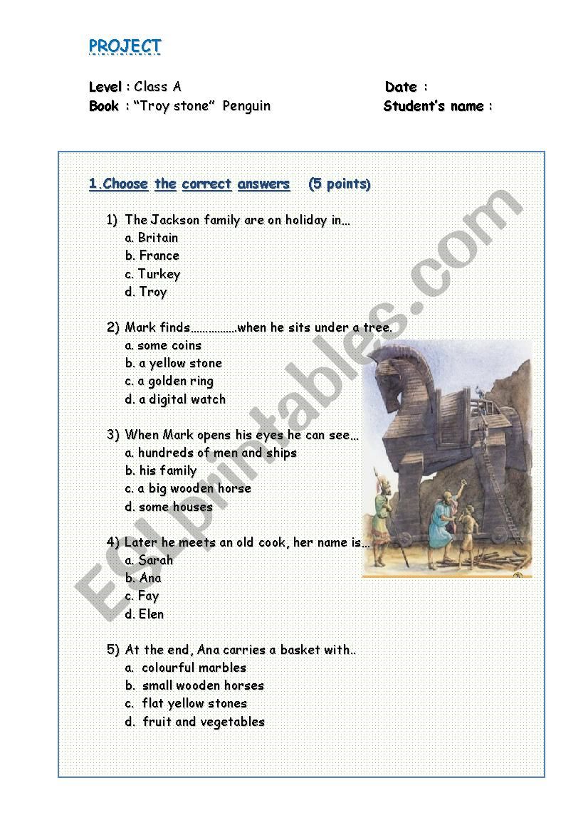 Penguin readers worksheet