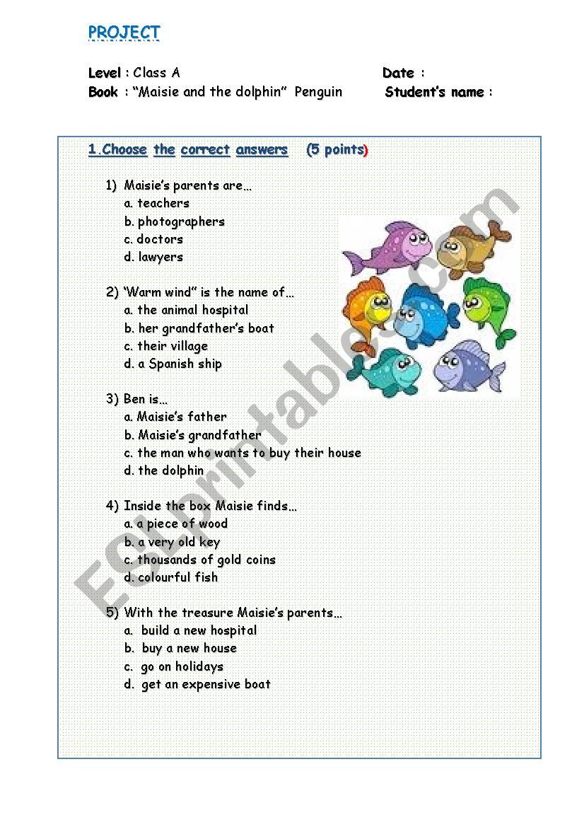 Penguin readers worksheet