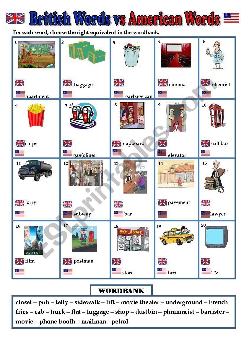 British English vs American English