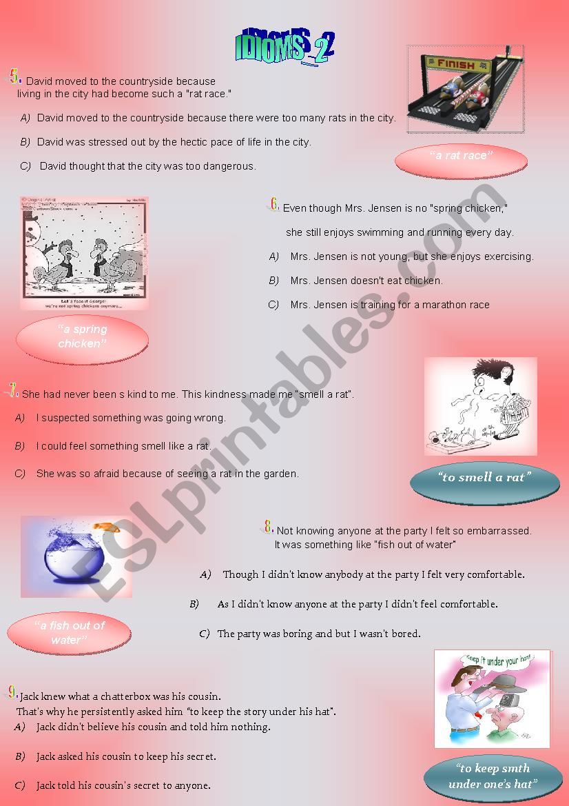 Idioms_2 worksheet