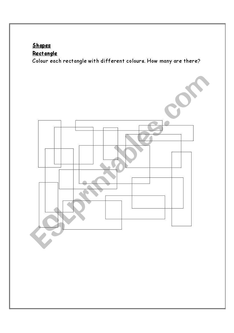 shapes worksheet