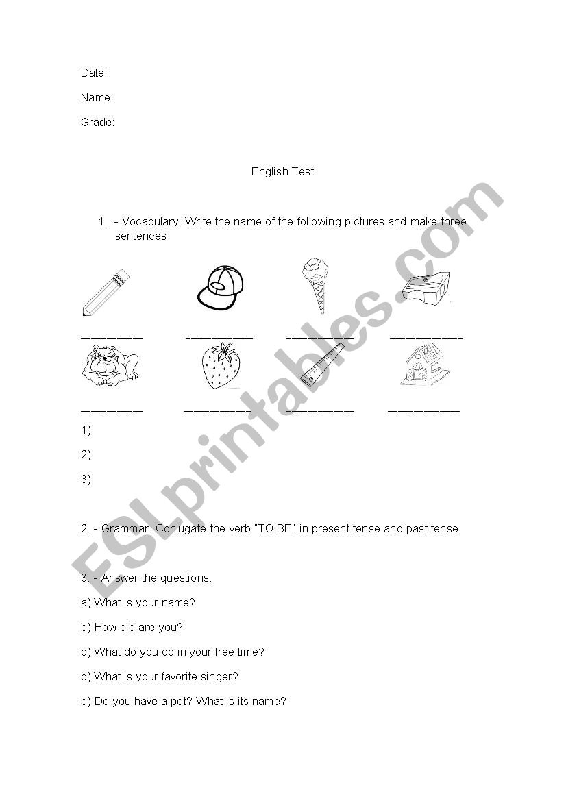 quiz worksheet