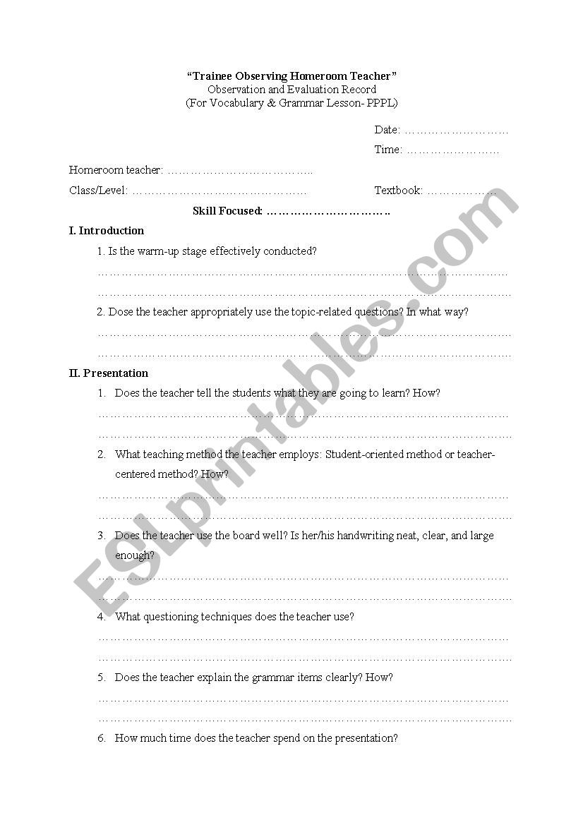 PRACTICUM worksheet