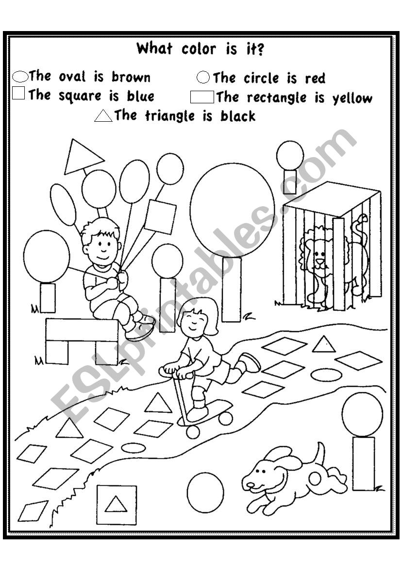 Funny Shapes worksheet