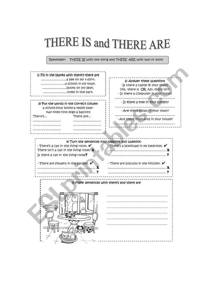 There is and There are worksheet