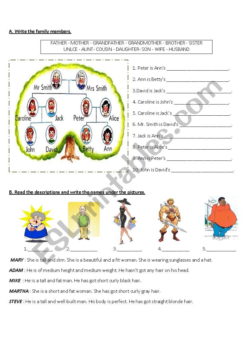 quiz for 6th grades worksheet