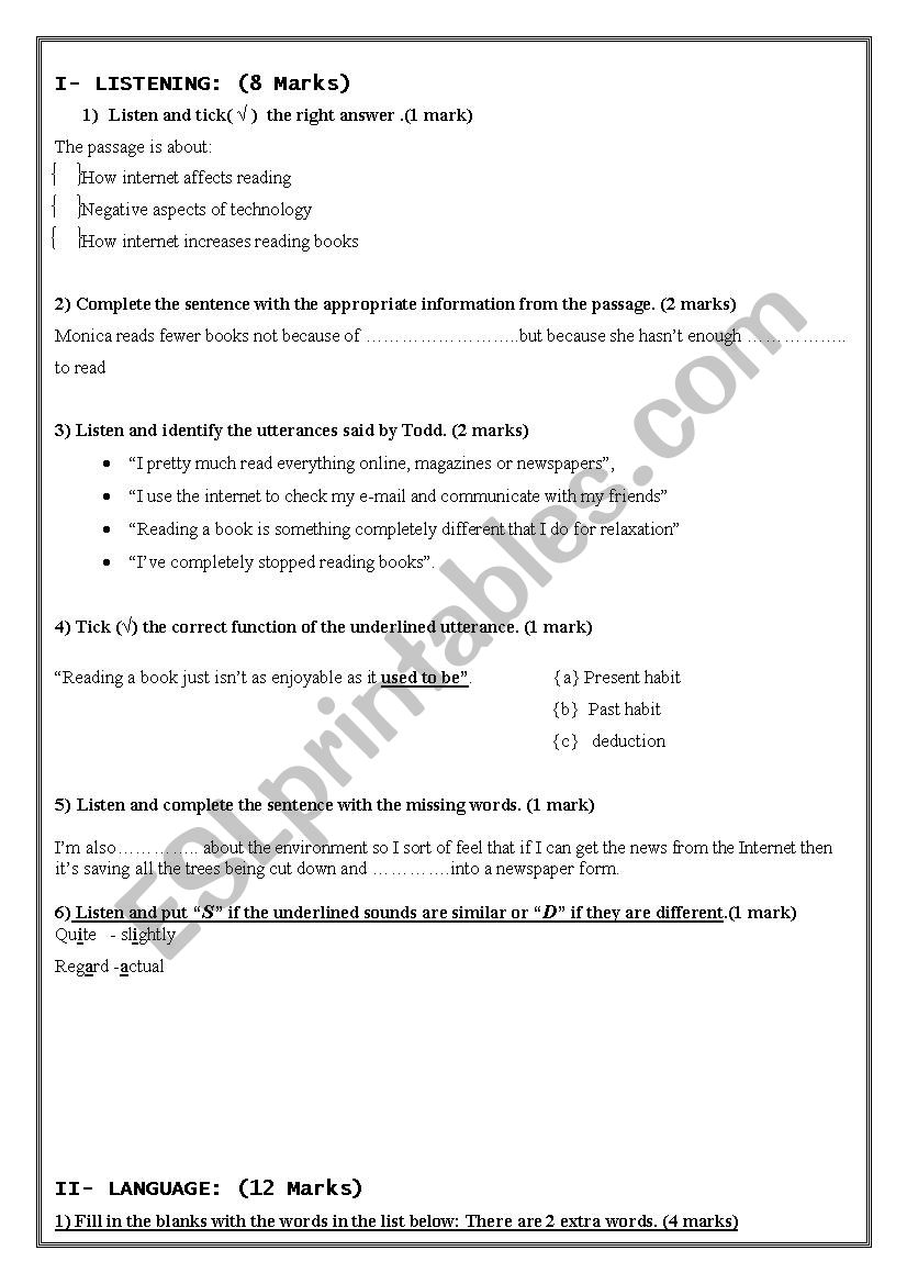 mid term test n 3   2 nd forms