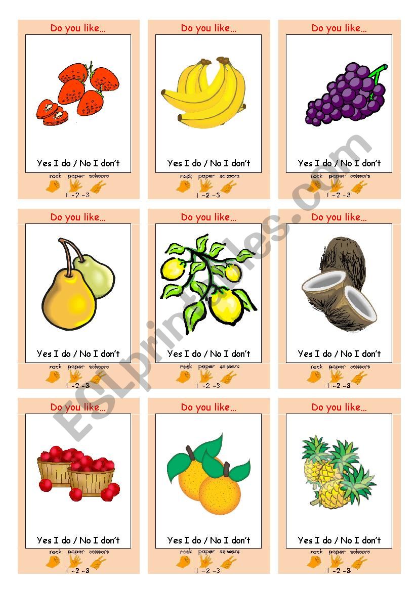 FRUIT Interactive Communication Game (Rock Paper Scissors)