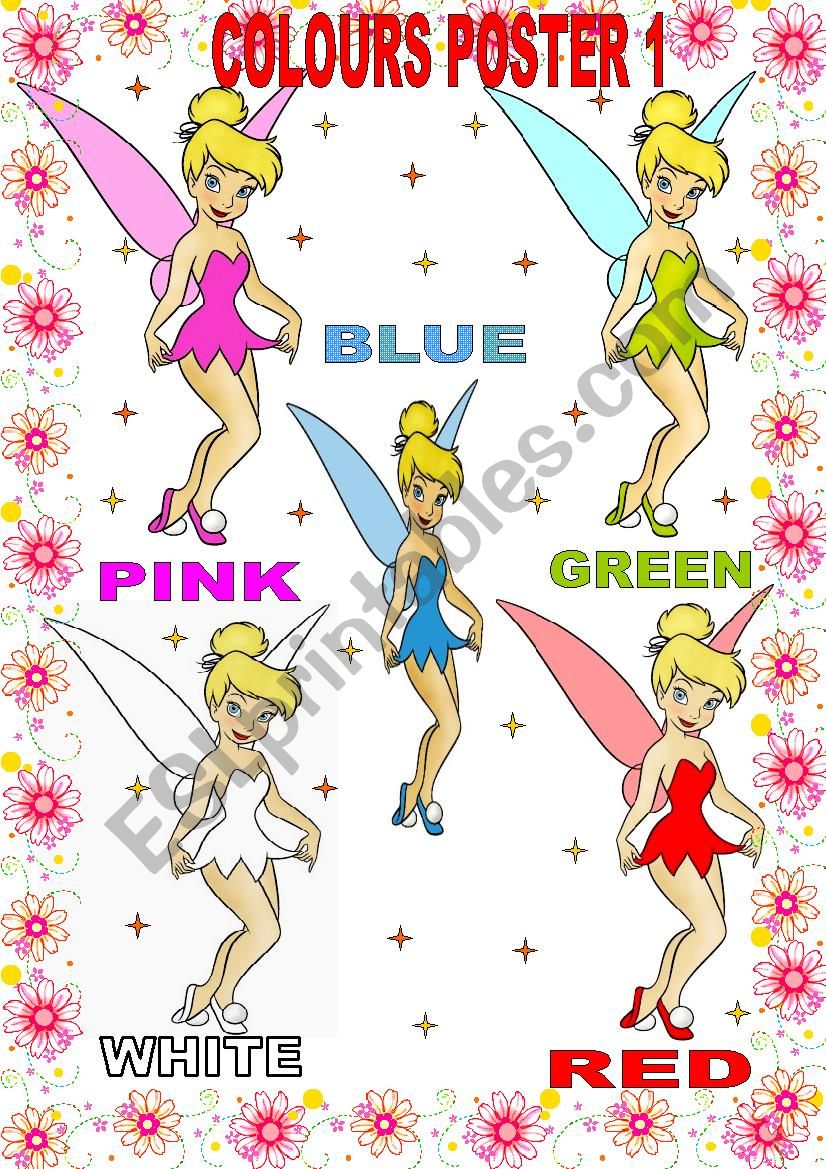 COLOURS POSTER 1 worksheet