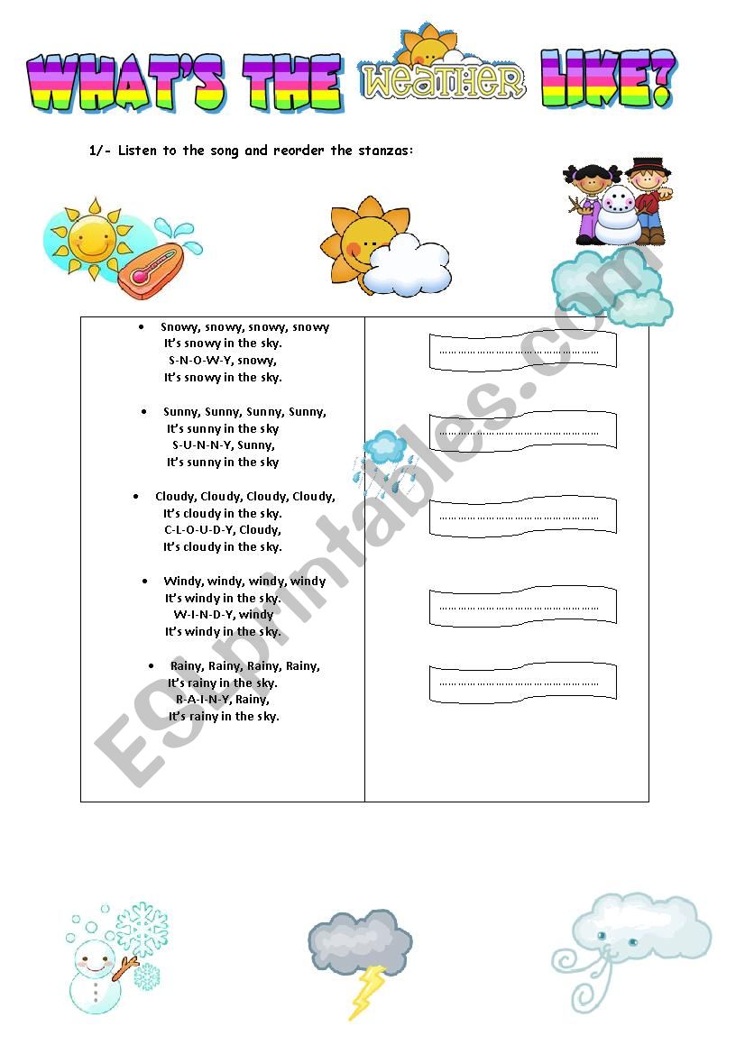 useful worksheet