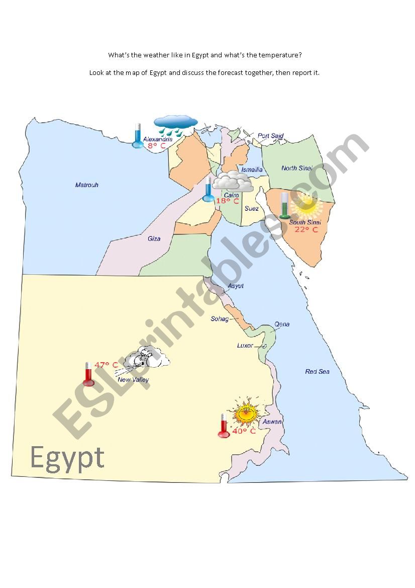 What´s the weather like in Egypt