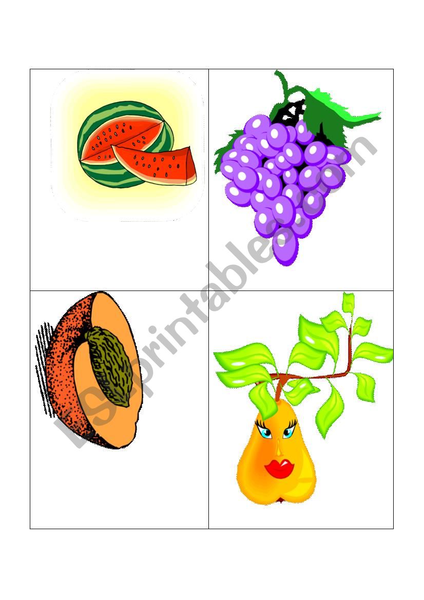 Fruit Flashcards PART -2 worksheet