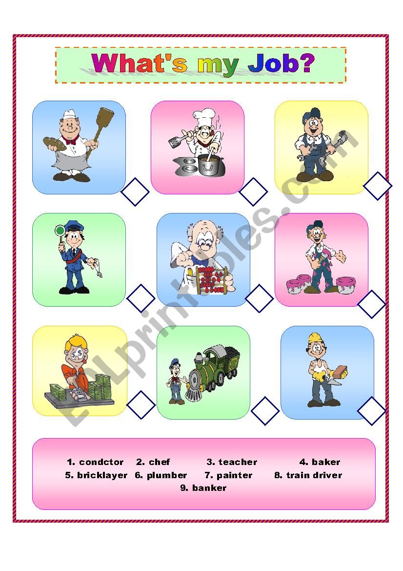WhatÂ´s my job? worksheet