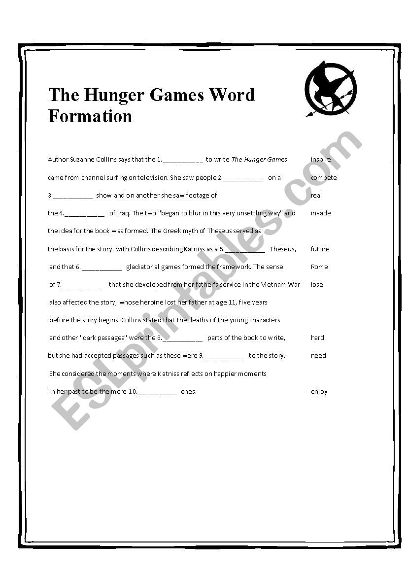 The Hunger Games Word Formation