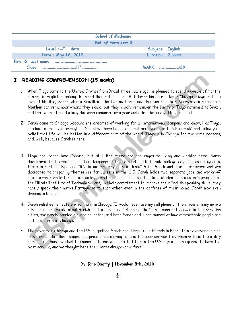   mock bac 2012 worksheet