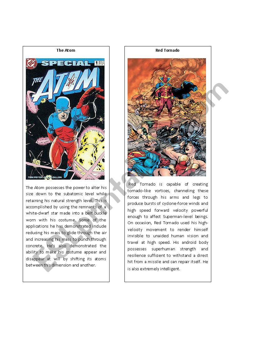 Superheroes 16 ( The Atom and Red Tornado)