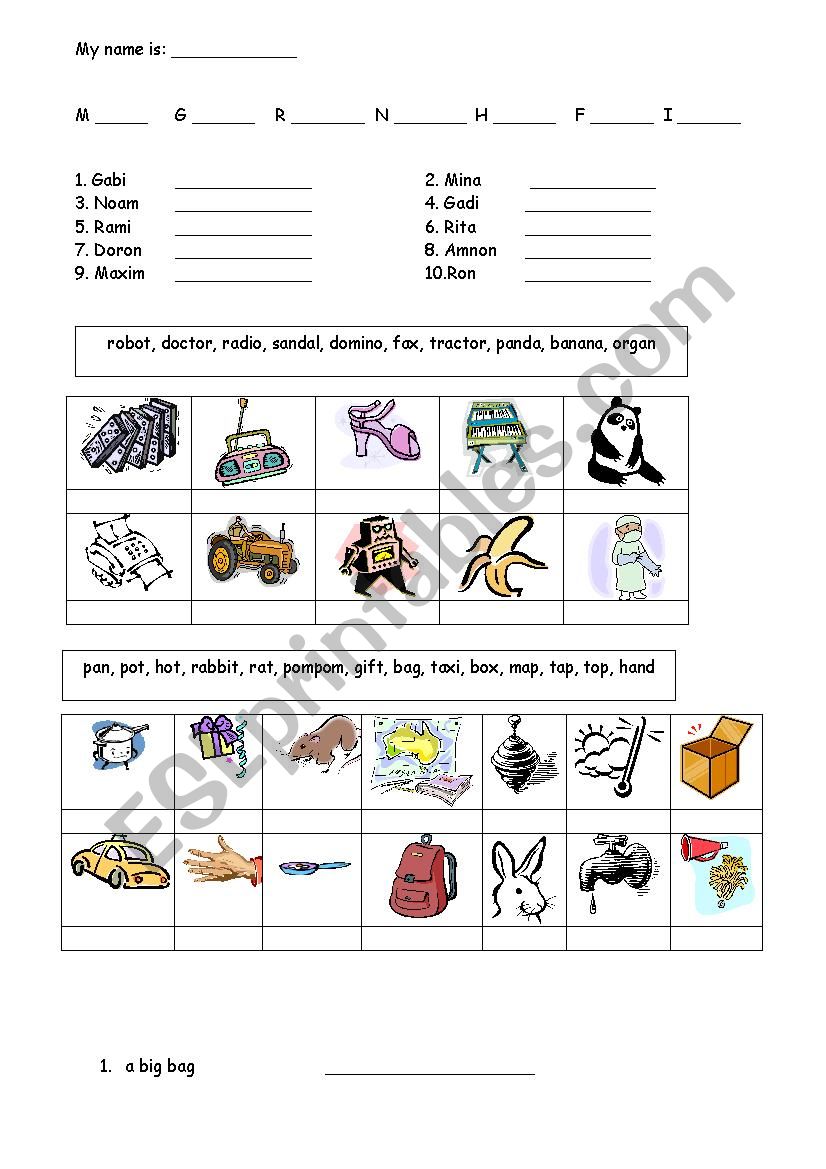 AbcÂ´s Review worksheet