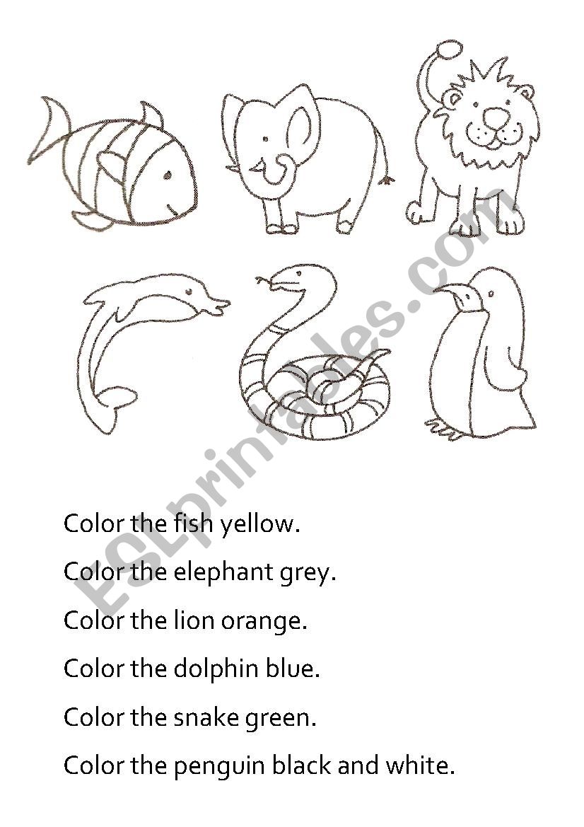 At the Zoo worksheet