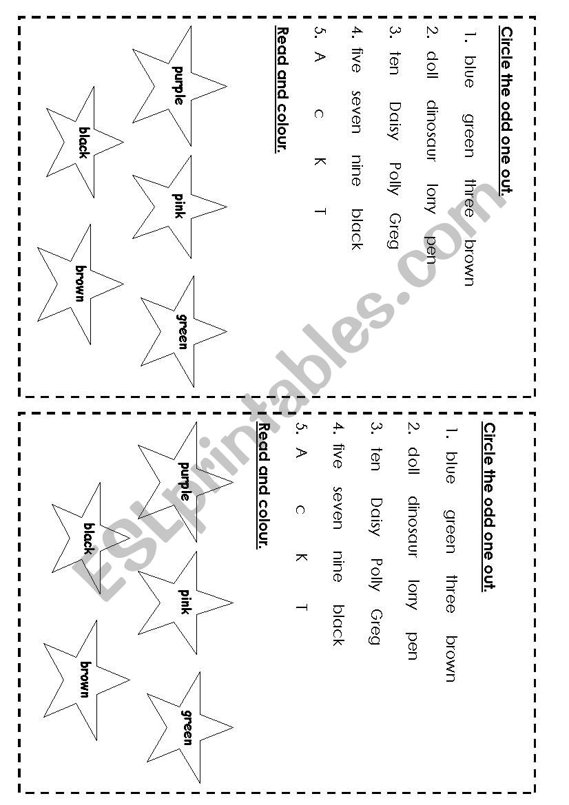 Revision worksheet