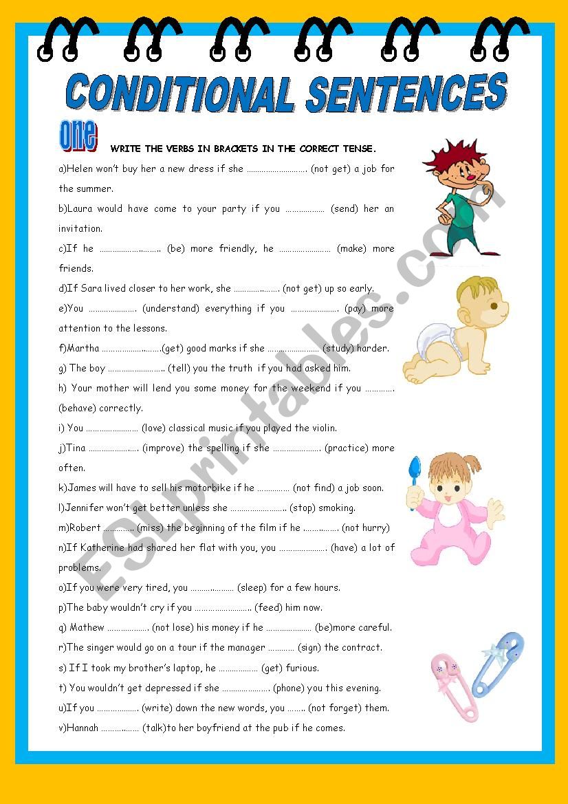 CONDITIONAL SENTENCES worksheet