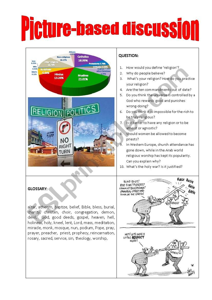 Picture-based discussion religion