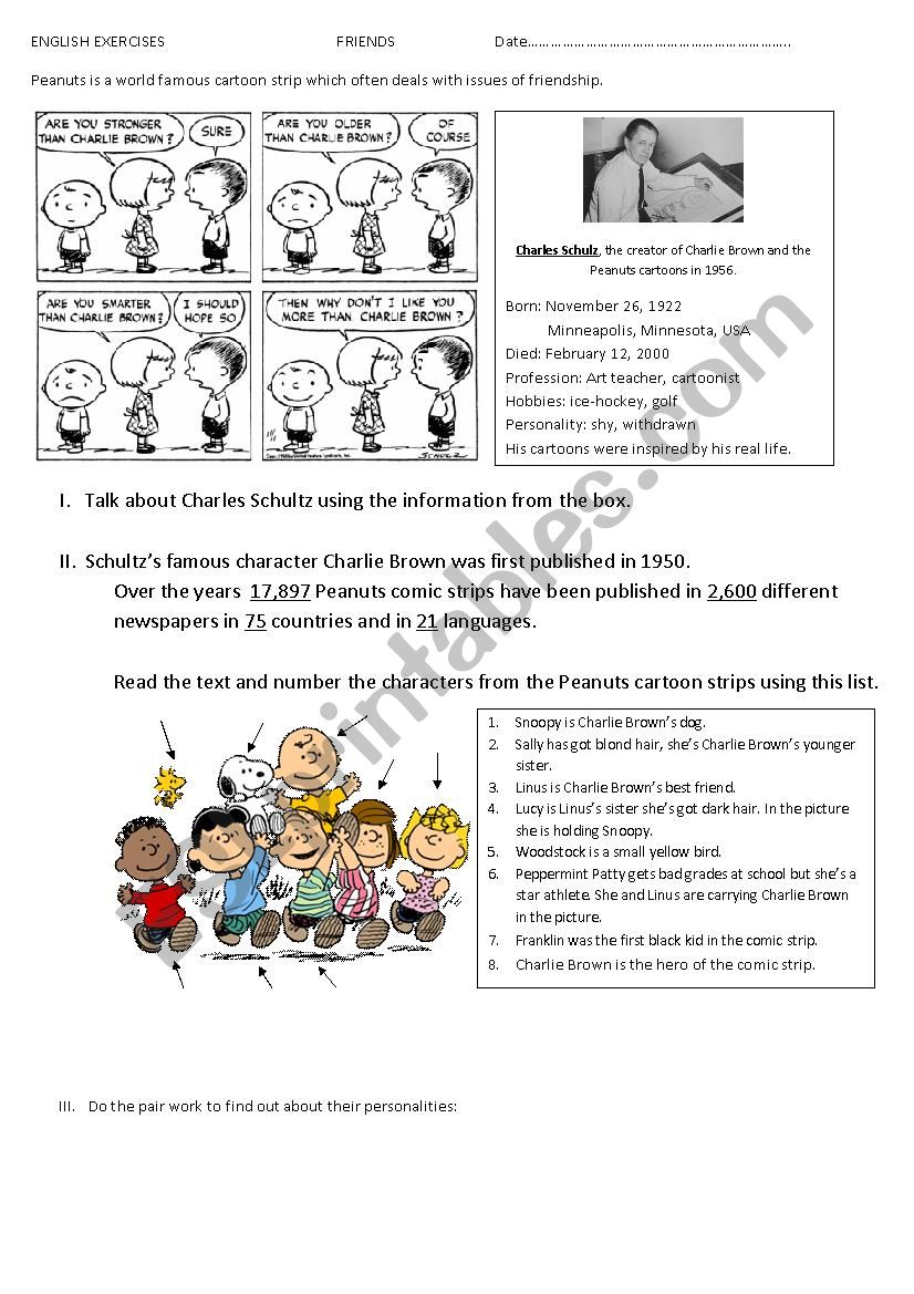 friends-charlie-brown-and-peanuts-esl-worksheet-by-evinches