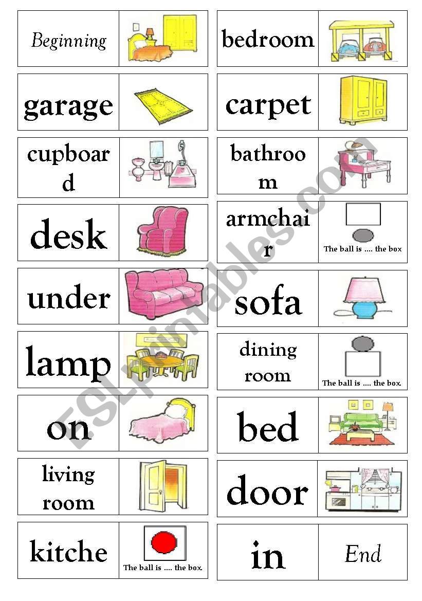 Domino: the house  worksheet