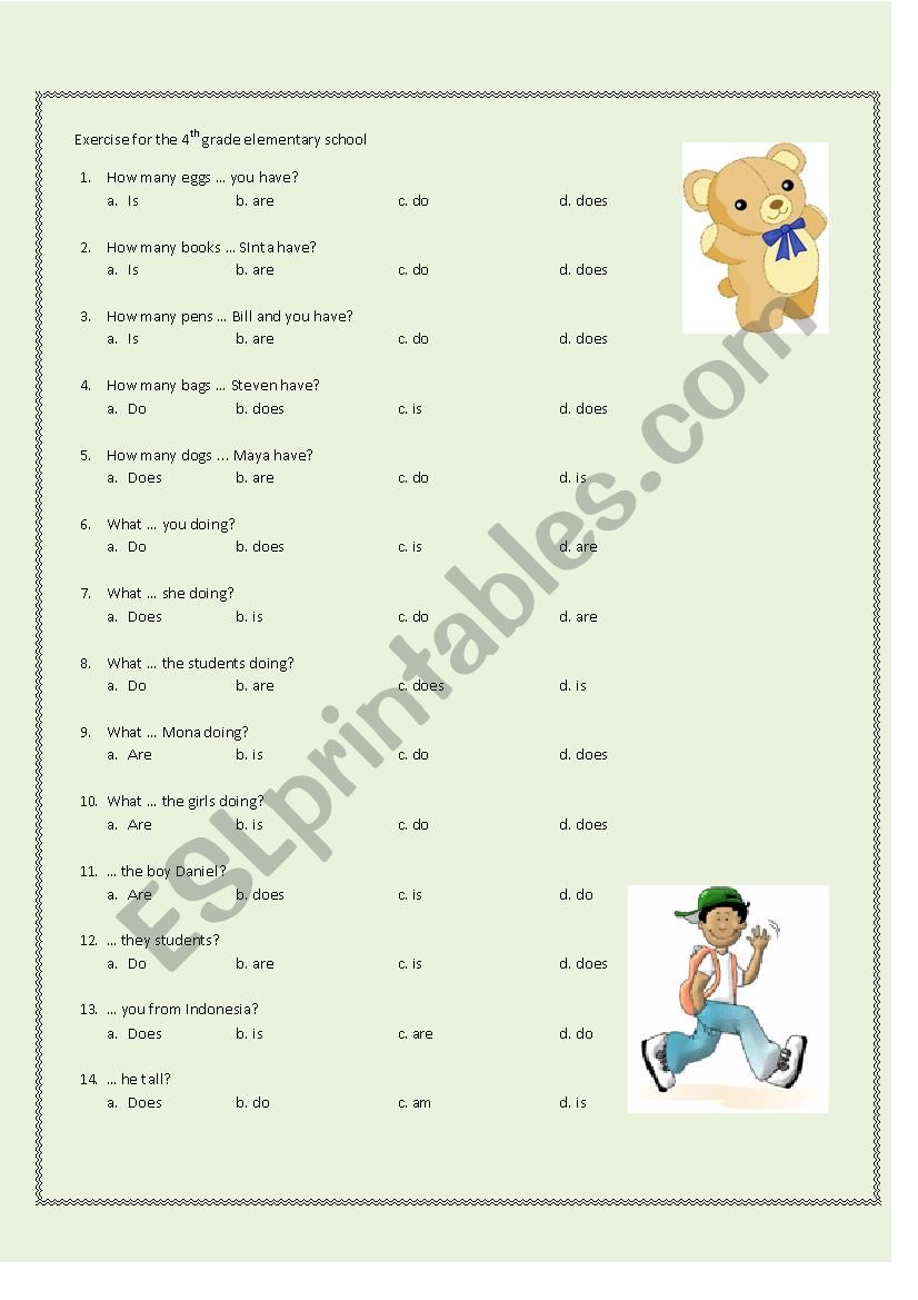 mixed exercise (1/2) worksheet