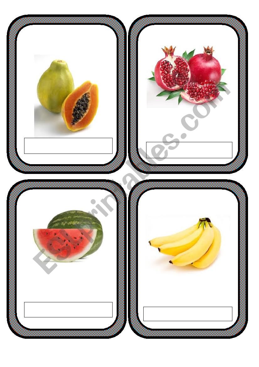 FRUITS PART-2 worksheet