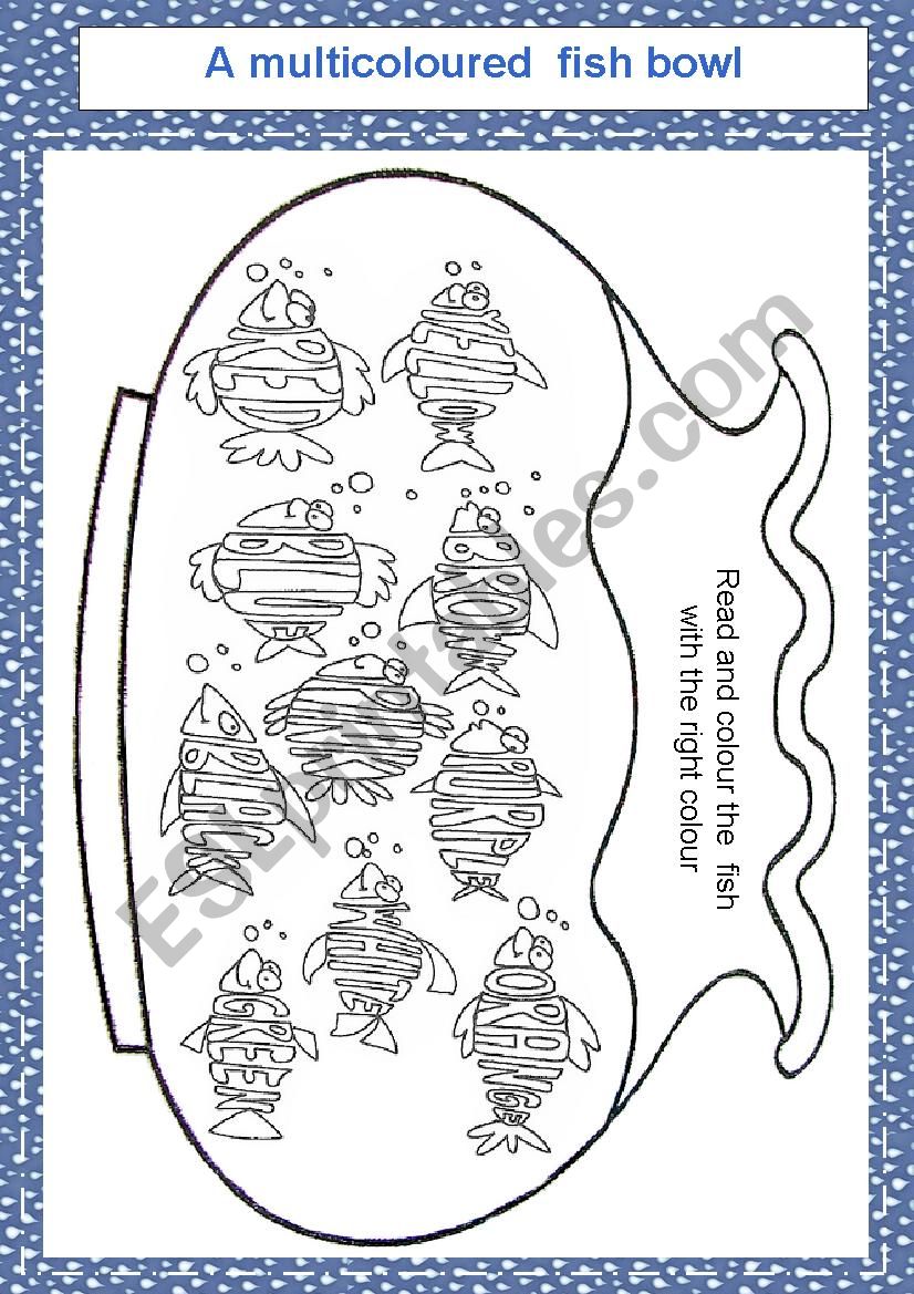 Read and colour worksheet